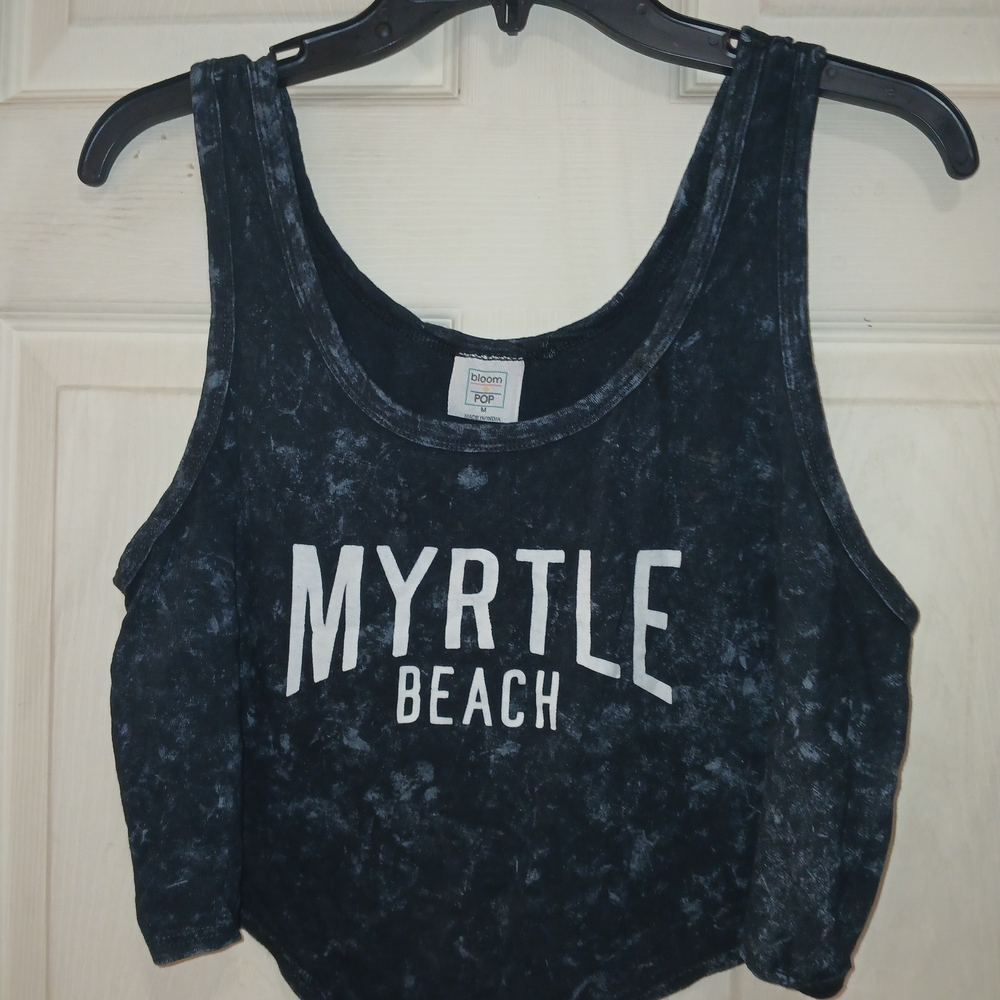 Myrtle Beach Black Crop Top